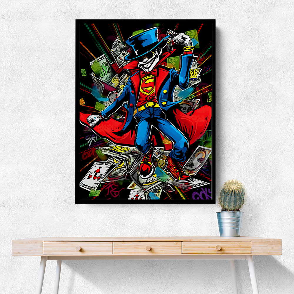 Superman Graffiti Style Wall Art