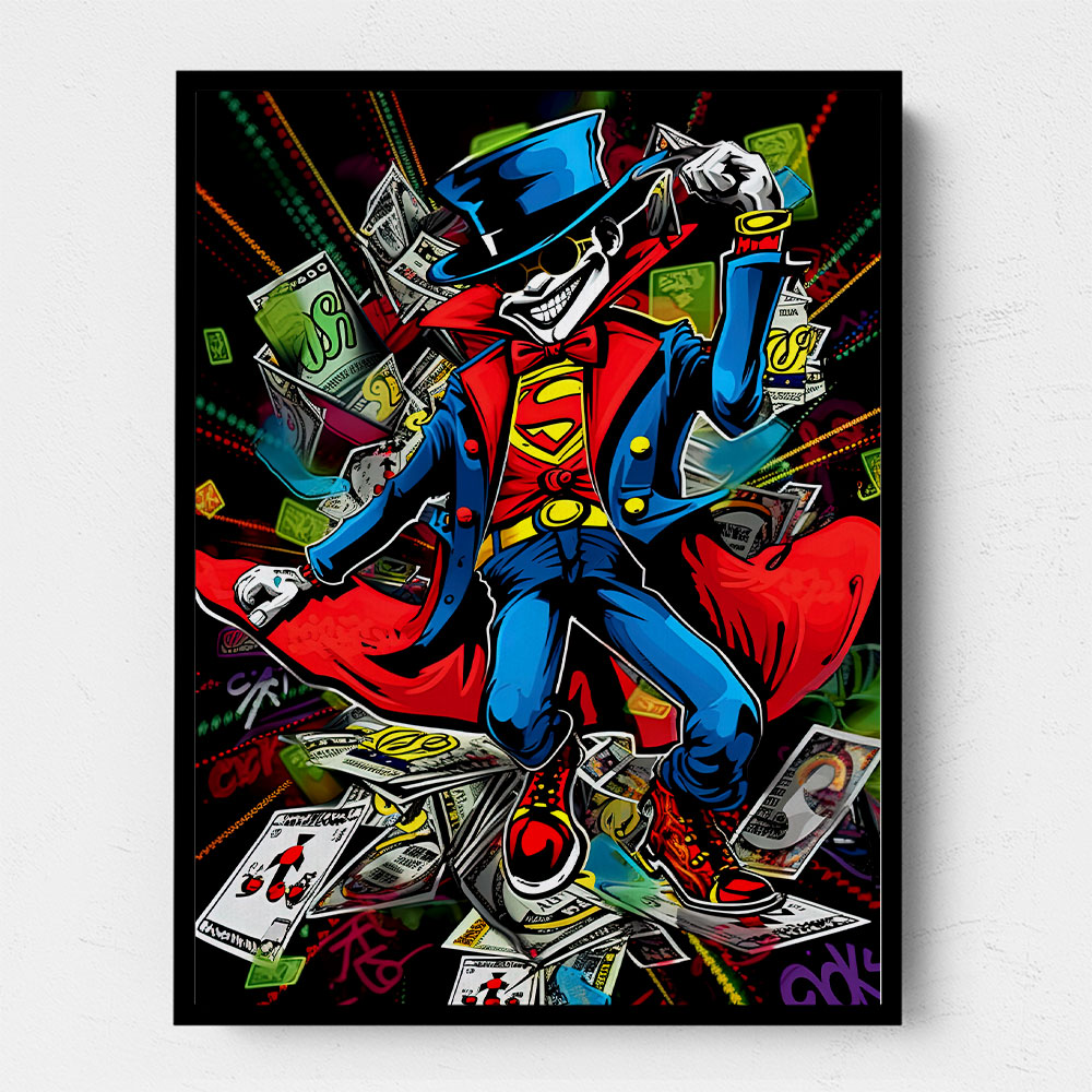 Superman Graffiti Style Wall Art