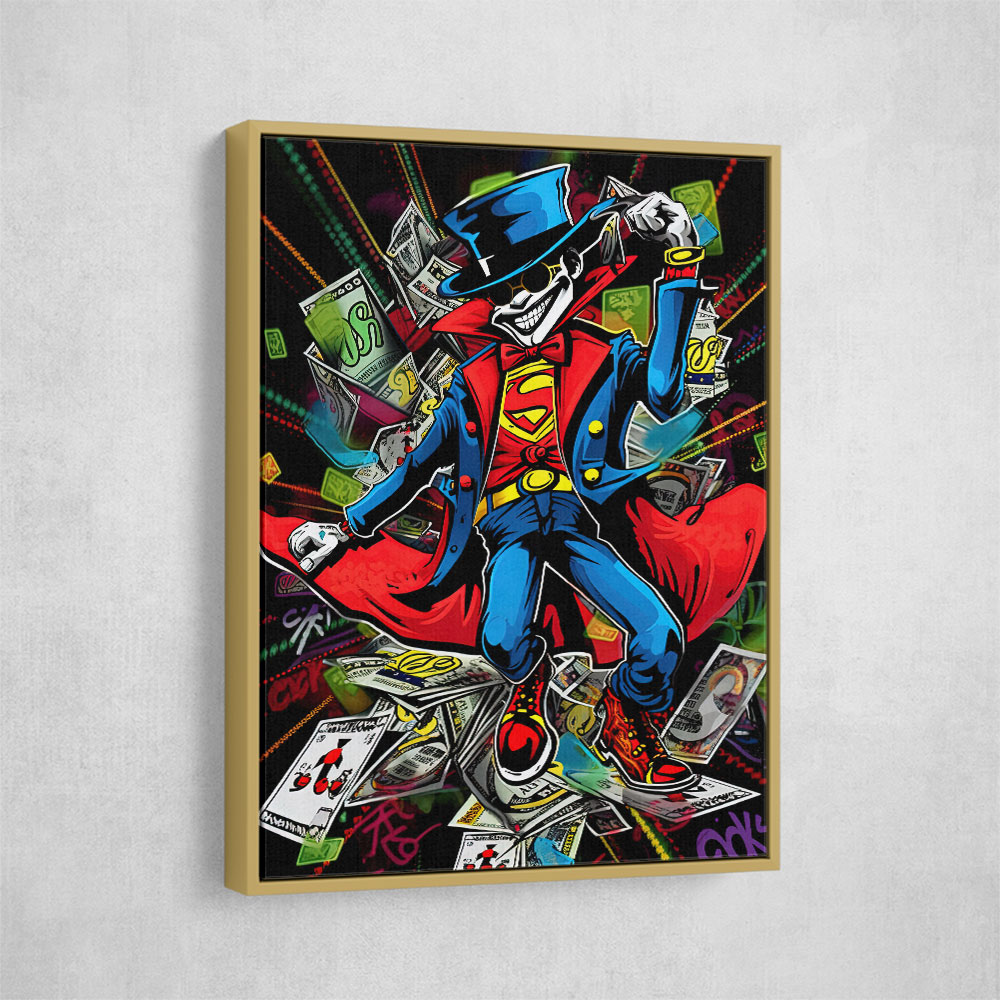 Superman Graffiti Style Wall Art