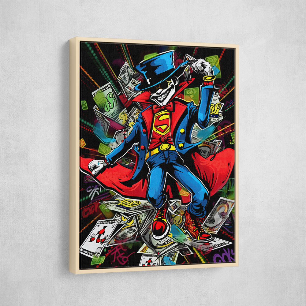 Superman Graffiti Style Wall Art