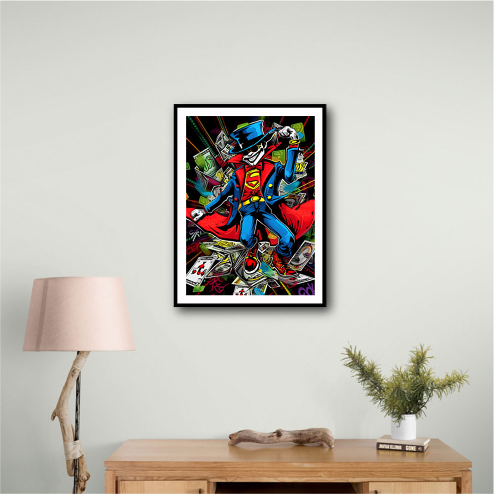 Superman Graffiti Style Wall Art