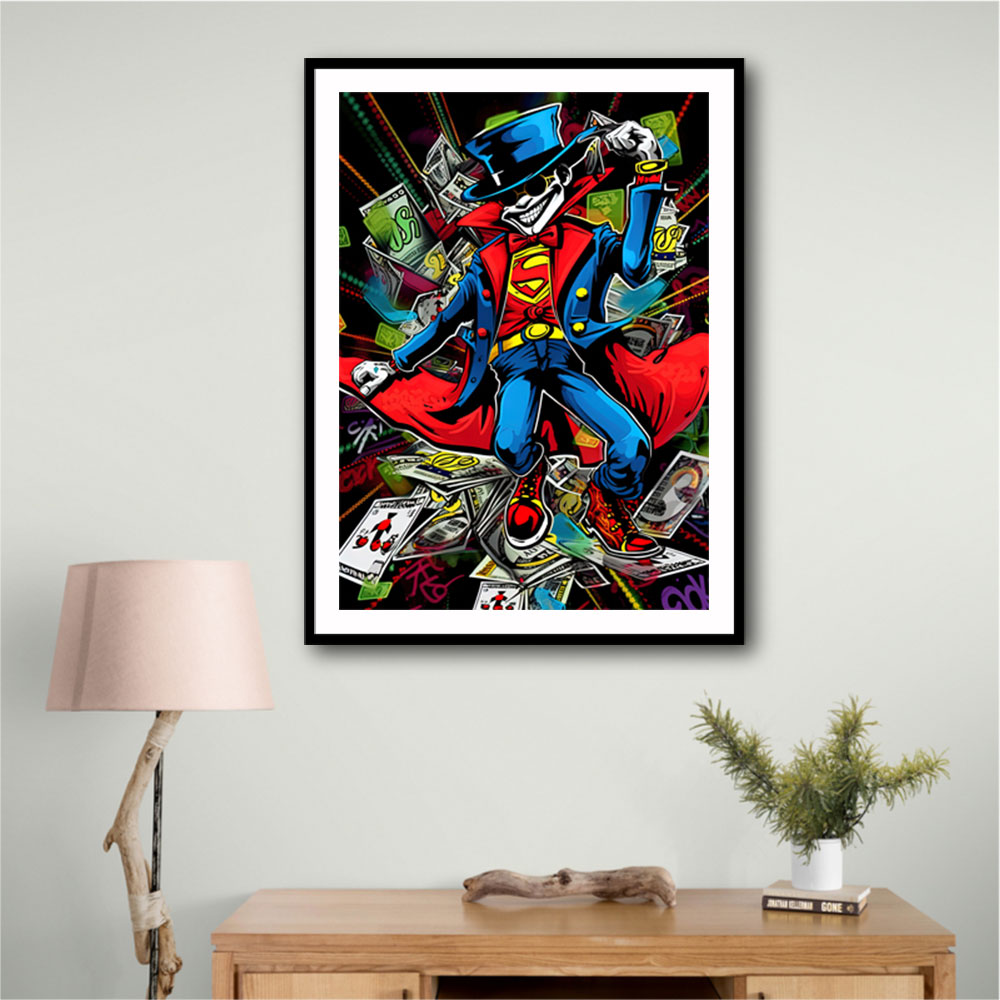 Superman Graffiti Style Wall Art