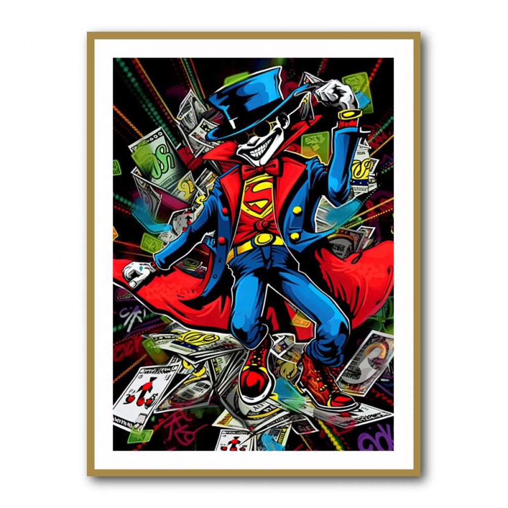 Superman Graffiti Style Wall Art