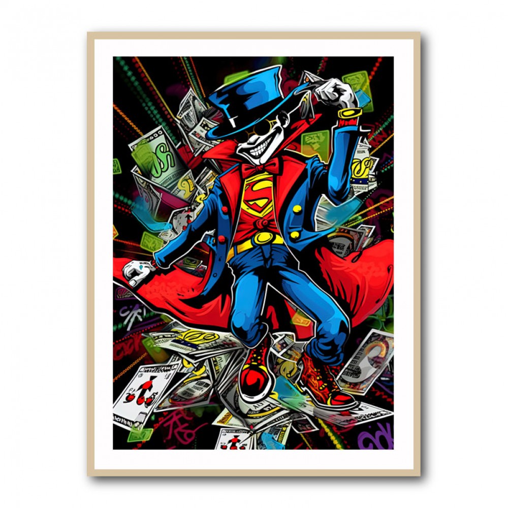 Superman Graffiti Style Wall Art