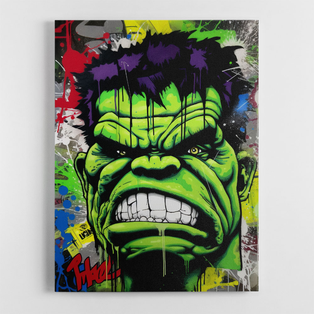 Hulk Graffiti Style 3 Wall Art