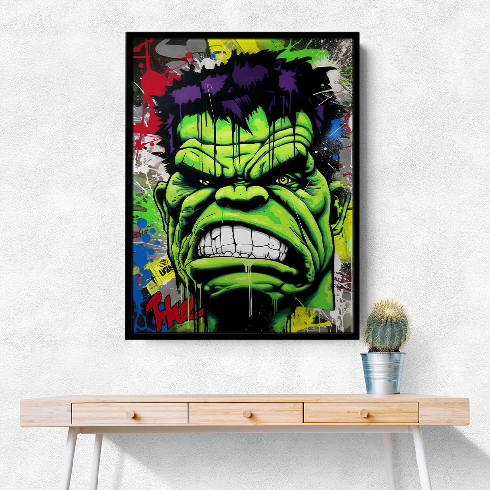 Hulk Graffiti Style 3 Wall Art