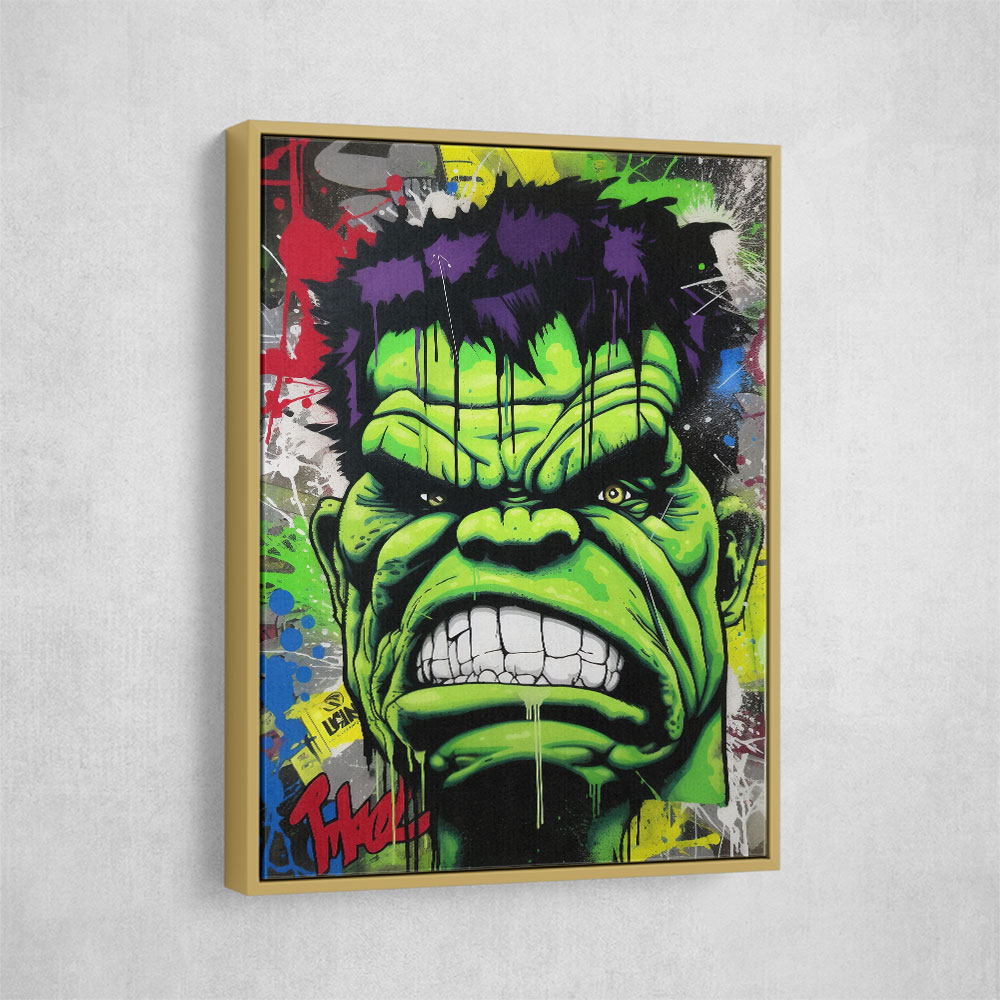 Hulk Graffiti Style 3 Wall Art