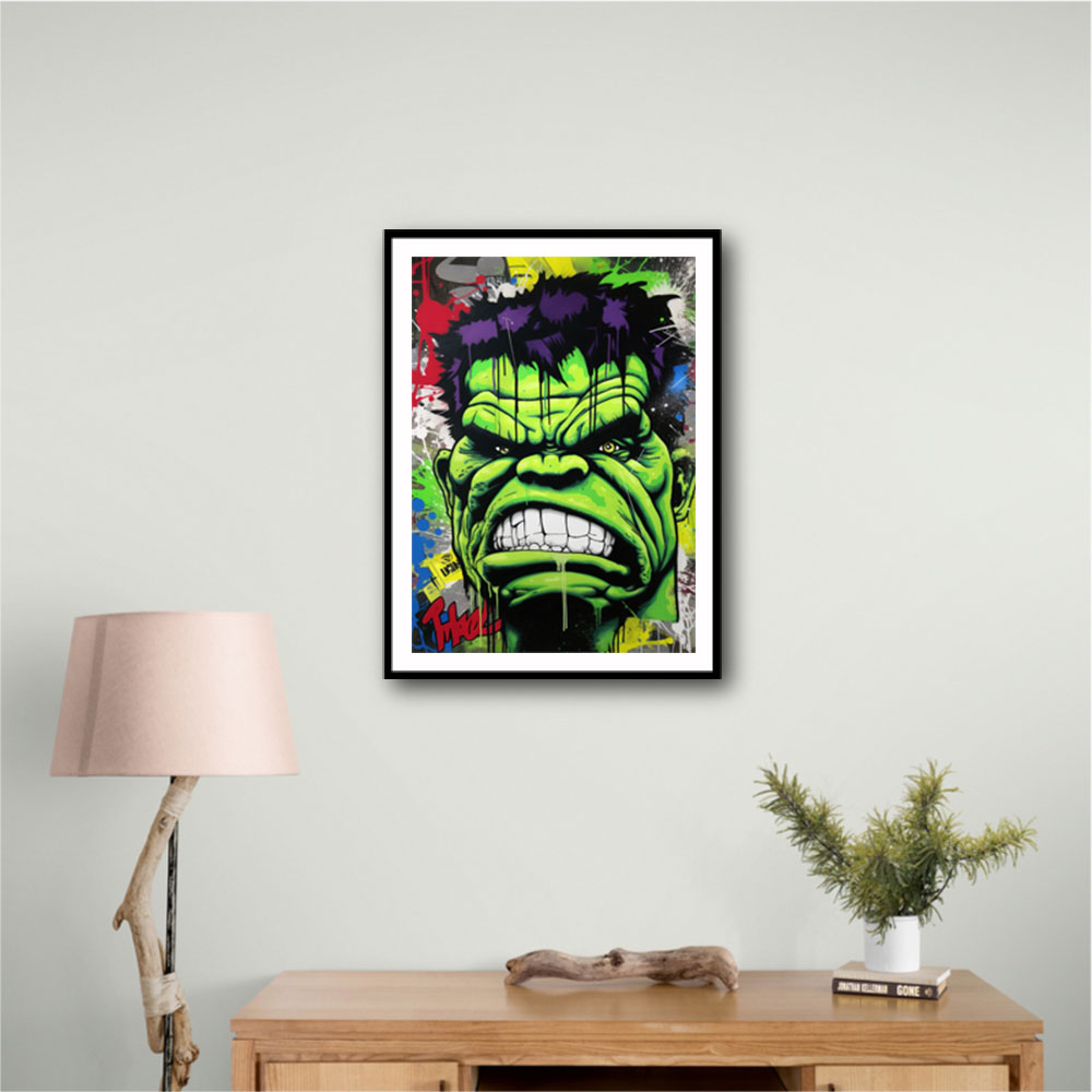 Hulk Graffiti Style 3 Wall Art