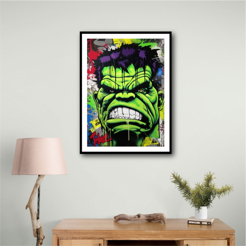 Hulk Graffiti Style 3 Wall Art