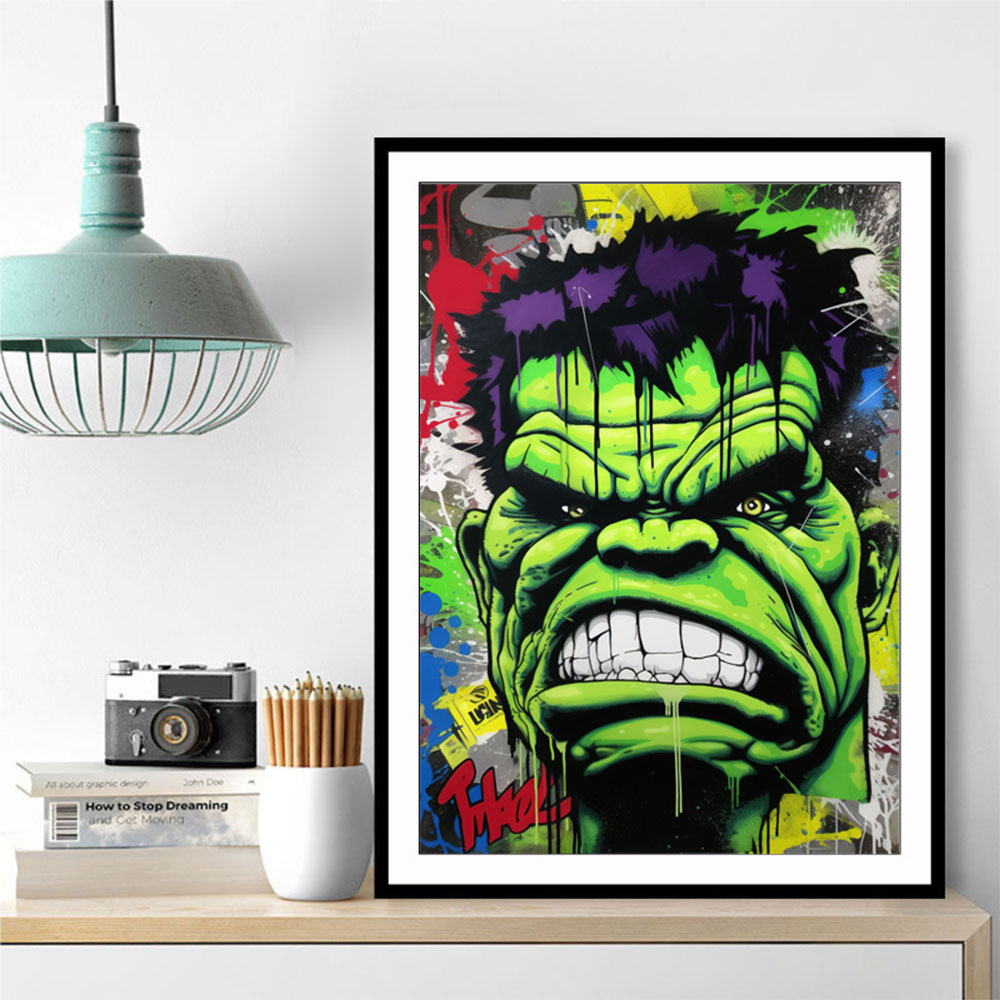 Hulk Graffiti Style 3 Wall Art