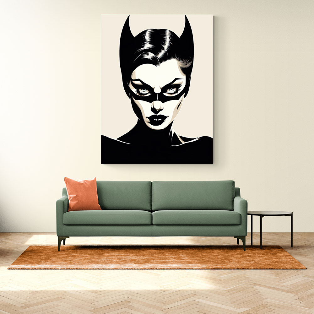 Catwoman Illustrated Wall Art