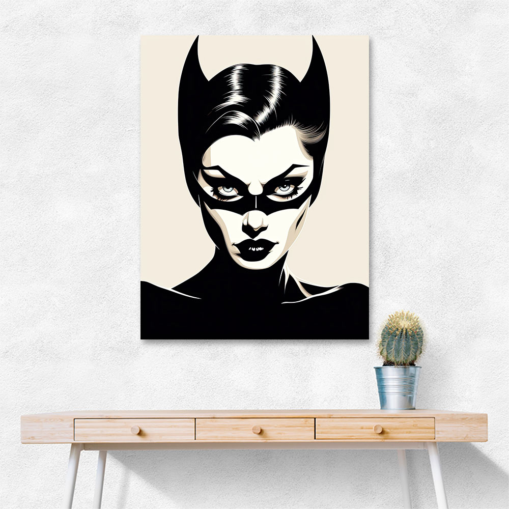 Catwoman Illustrated Wall Art