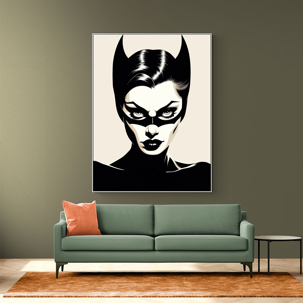 Catwoman Illustrated Wall Art