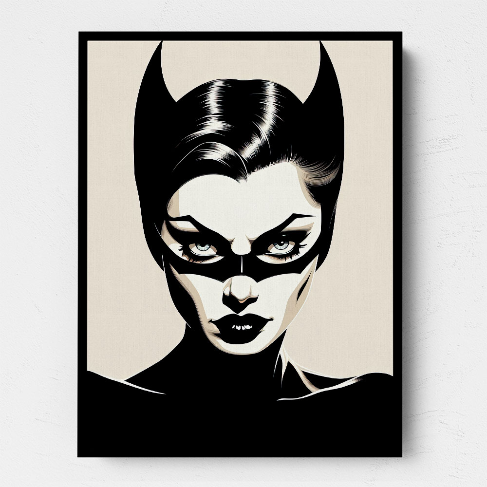 Catwoman Illustrated Wall Art