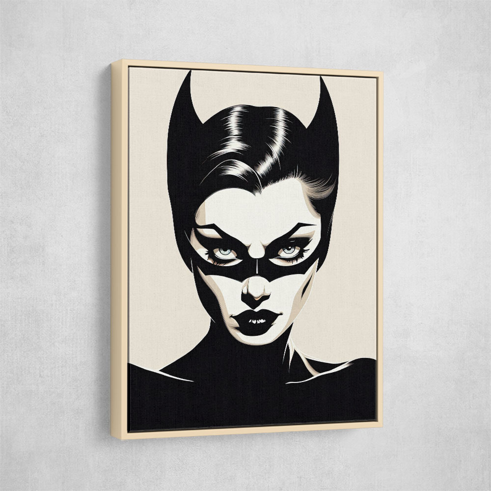 Catwoman Illustrated Wall Art