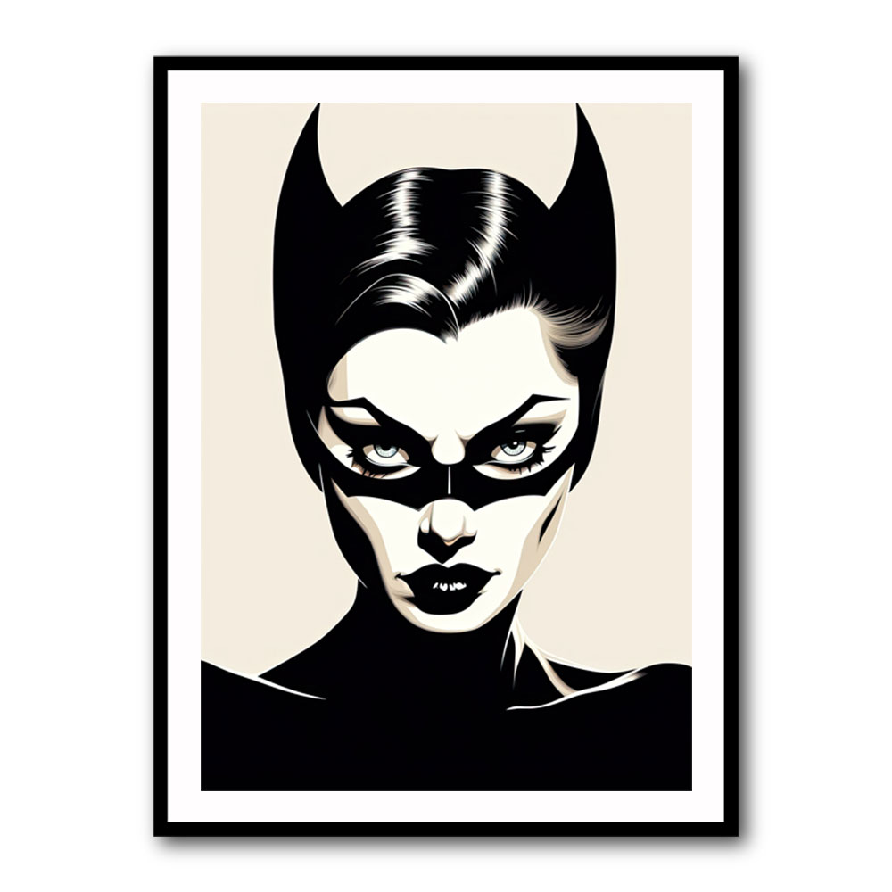 Catwoman Illustrated Wall Art