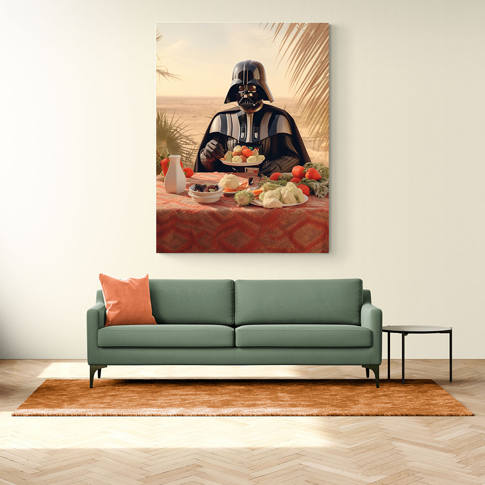 Vader Lunch At The Beach Wall Art