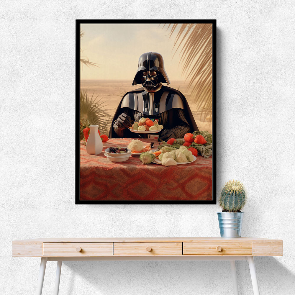 Vader Lunch At The Beach Wall Art