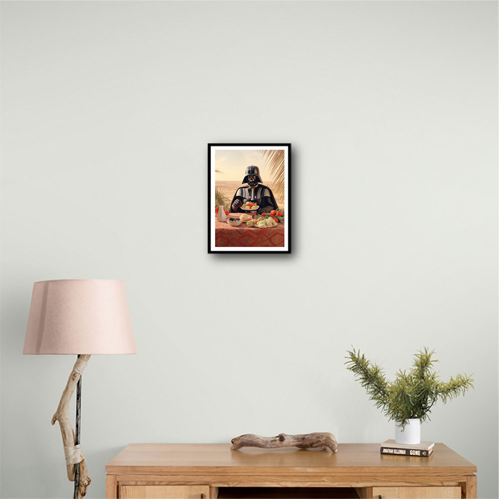 Vader Lunch At The Beach Wall Art