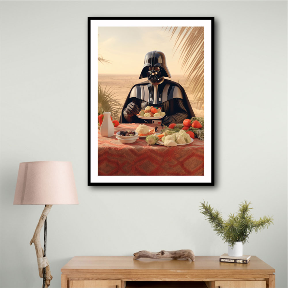 Vader Lunch At The Beach Wall Art