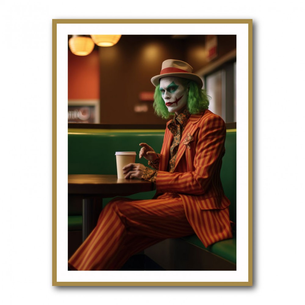 The Joker Coffee Time Wall Art