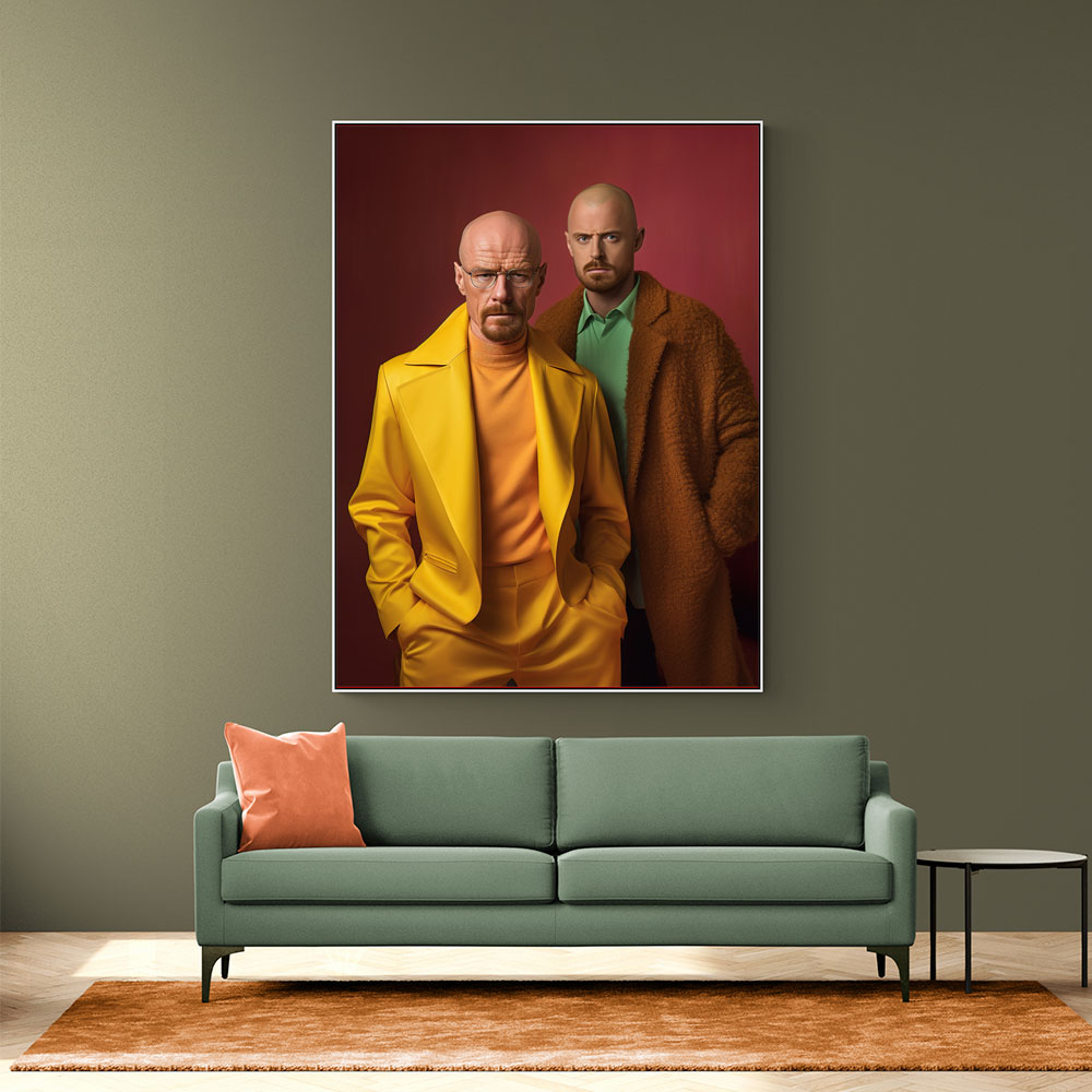 Walter White and Jesse Pinkman Vogue Wall Art