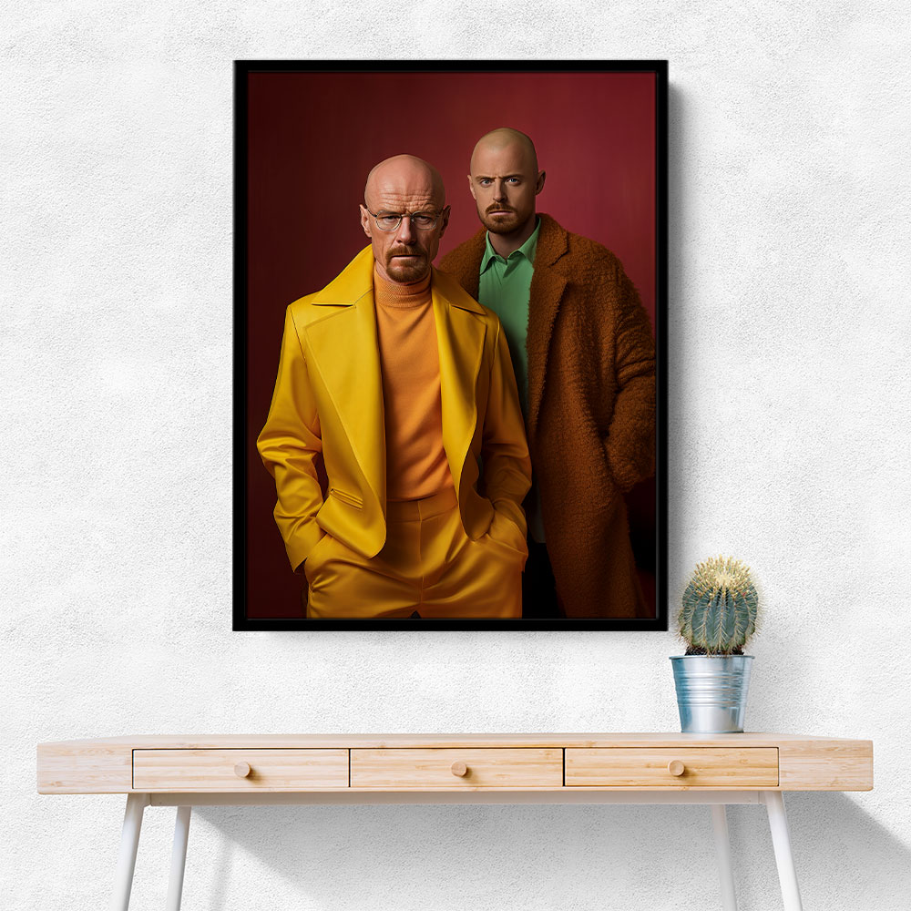 Walter White and Jesse Pinkman Vogue Wall Art