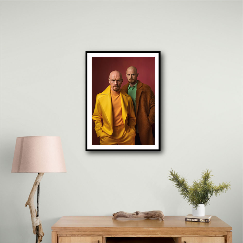 Walter White and Jesse Pinkman Vogue Wall Art