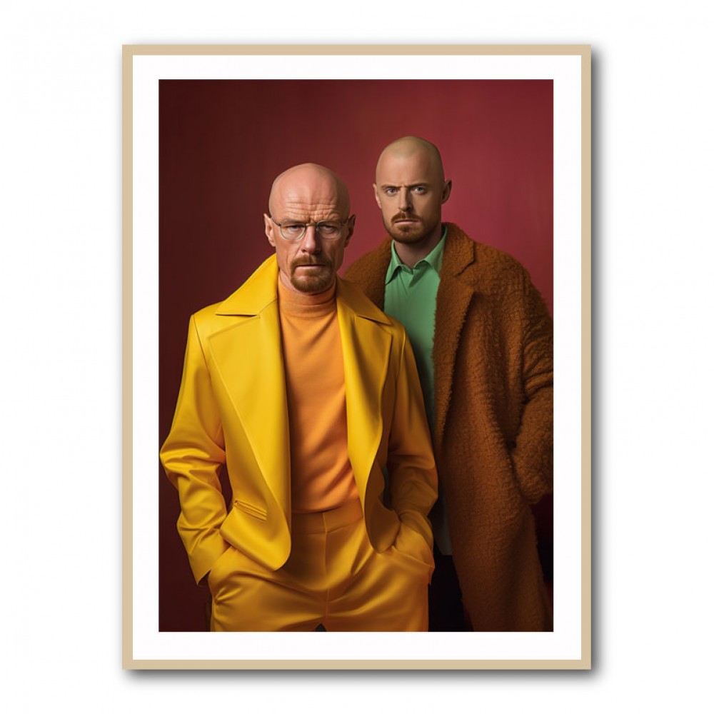 Walter White and Jesse Pinkman Vogue Wall Art