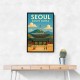 Seoul South Korea Travel Poster 1 Wall Art