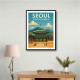 Seoul South Korea Travel Poster 1 Wall Art
