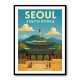 Seoul South Korea Travel Poster 1 Wall Art