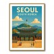 Seoul South Korea Travel Poster 1 Wall Art