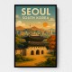 Seoul South Korea Travel Poster Wall Art