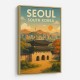 Seoul South Korea Travel Poster Wall Art