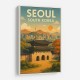 Seoul South Korea Travel Poster Wall Art