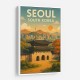 Seoul South Korea Travel Poster Wall Art