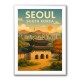 Seoul South Korea Travel Poster Wall Art