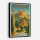 Athens Greece Travel Poster 1 Wall Art