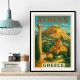 Athens Greece Travel Poster 1 Wall Art
