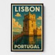Belém Tower Lisbon Travel Poster Wall Art