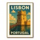 Belém Tower Lisbon Travel Poster Wall Art