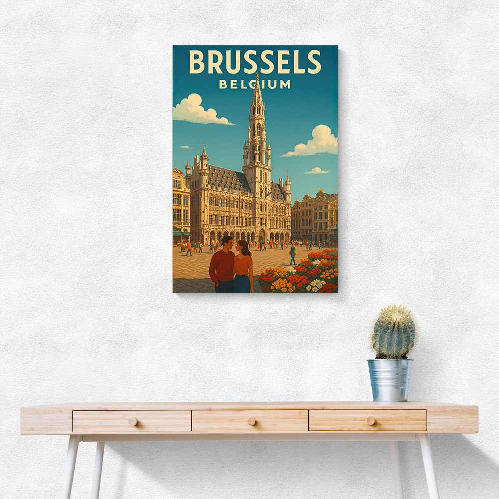 Brussels Travel Poster 2 Wall Art