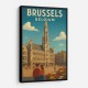 Brussels Travel Poster 2 Wall Art