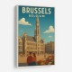Brussels Travel Poster 2 Wall Art