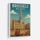 Brussels Travel Poster 2 Wall Art