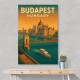 Budapest Travel Poster Wall Art