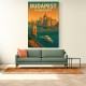 Budapest Travel Poster Wall Art