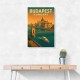 Budapest Travel Poster Wall Art