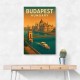 Budapest Travel Poster Wall Art